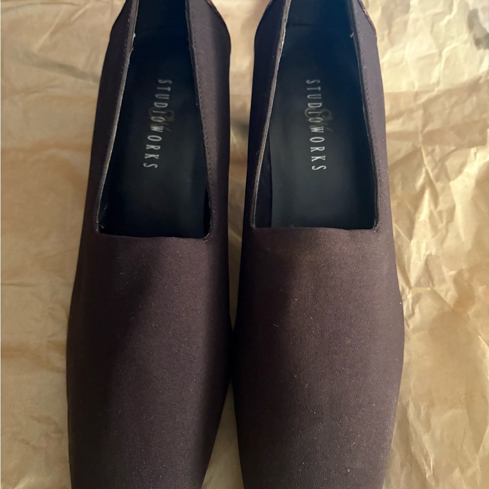 Studio Works Brown Heels Elegant Design
